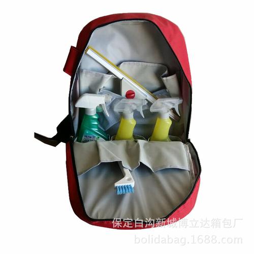 定做订制多功能耐磨防水双肩家政清洁包——专业保洁服务工具包的理想选择